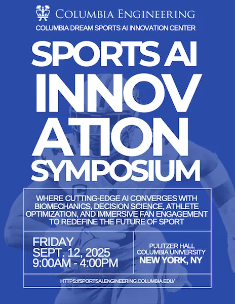 sports ai innovation symposium flyer 2025